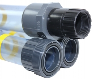 Schlammspiegelmessgert 3-teilig, Lnge 3 m,  50 mm mit Kcher